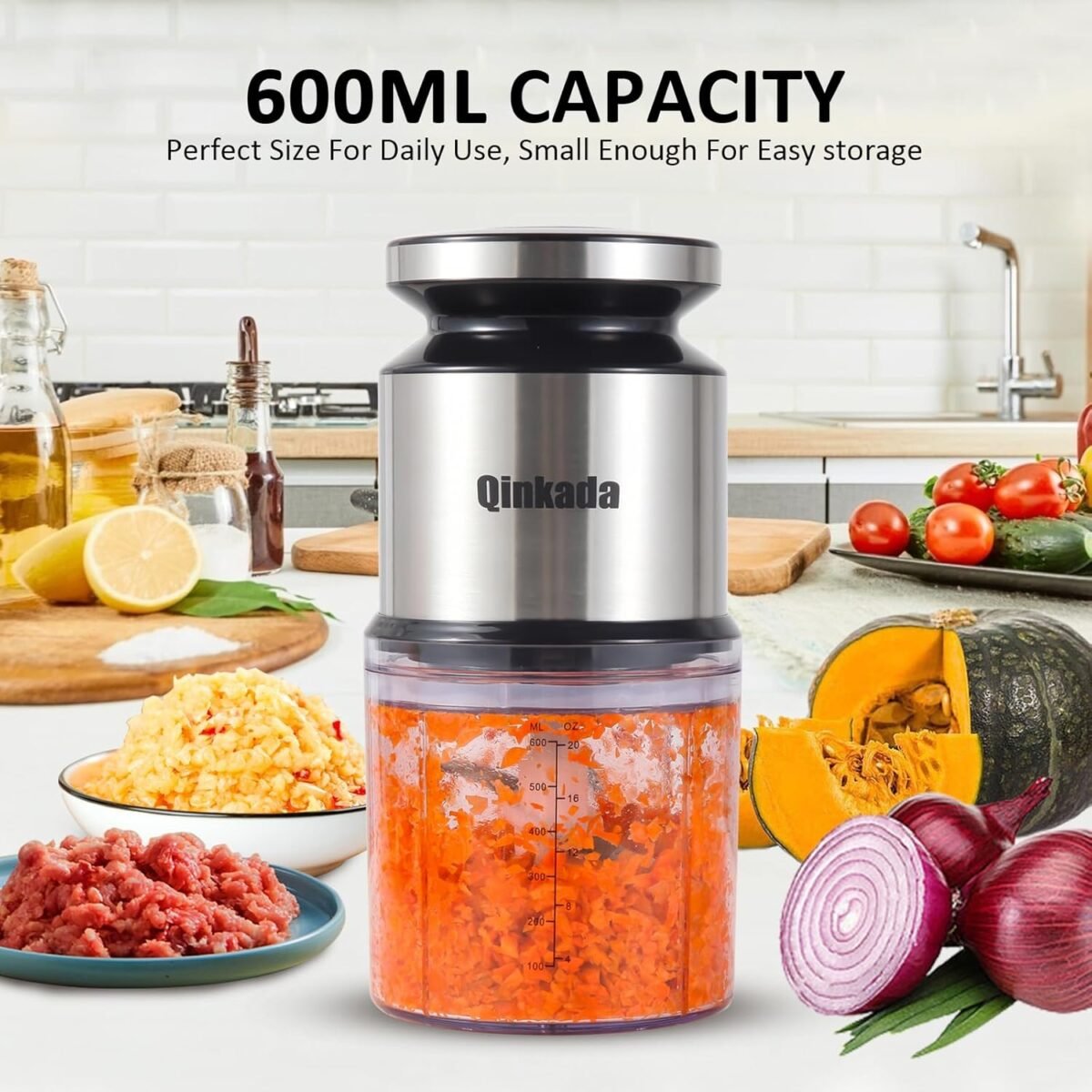 1747180362 mini food processor 2.5 cup 600 ml baby food maker 400 w power electric grinder chopper for fruit vegetable meat baby food puree blender sliver.jpg
