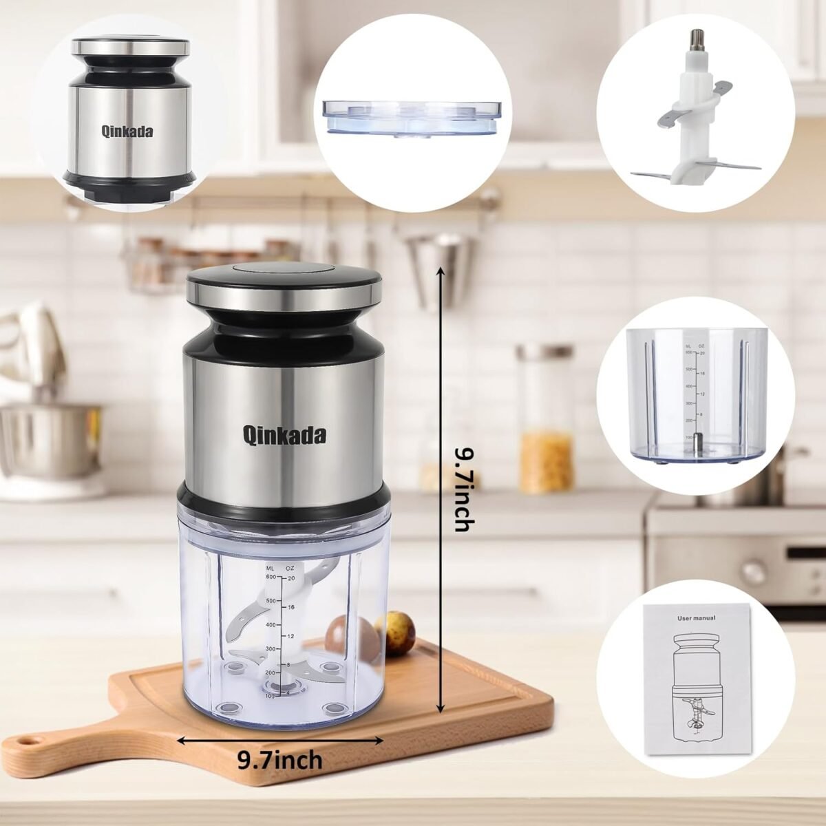 1747180363 mini food processor 2.5 cup 600 ml baby food maker 400 w power electric grinder chopper for fruit vegetable meat baby food puree blender sliver.jpg