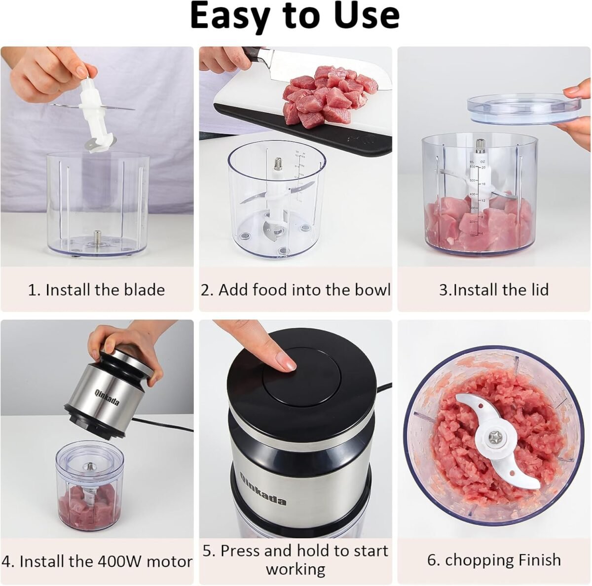 1747180364 mini food processor 2.5 cup 600 ml baby food maker 400 w power electric grinder chopper for fruit vegetable meat baby food puree blender sliver.jpg