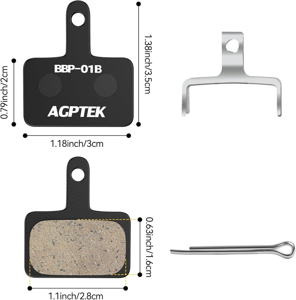 1747213444 agptek bike brake pads high performance brake pads disc brake pads spring semi metallicresin for mountain bike disc brakesbike pads compatible with trp tektro shimano deore br.jpg