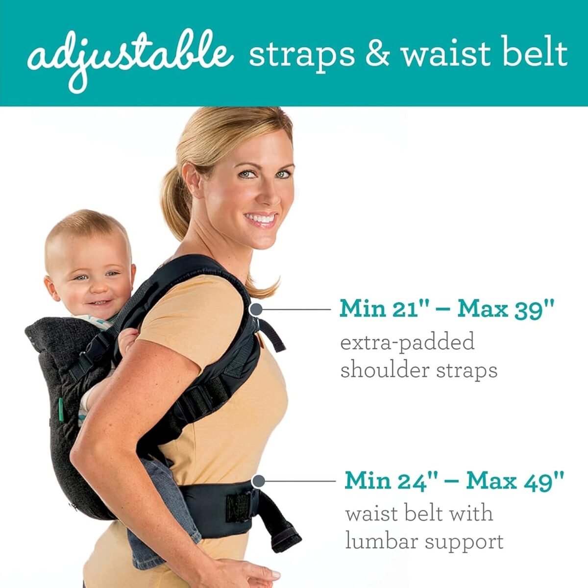 1747214422 infantino flip advanced 4 in 1 baby carrier ergonomic convertible face in and face out front and back baby carrier for newborn to toddler 8 32 lbs black.jpg