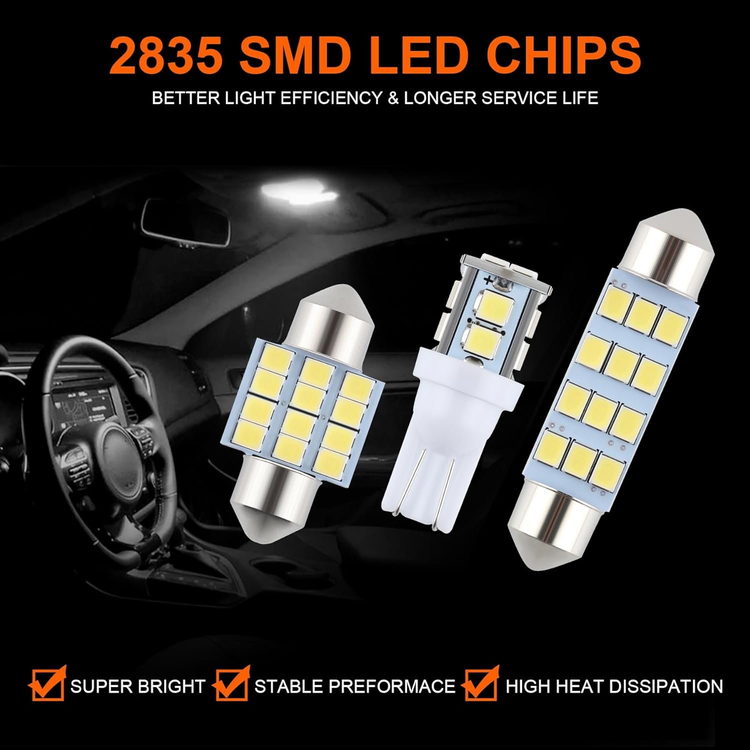 1747220061 24 pieces dome light led car interior bulb kit set 194 t10 de3175 578 31mm 42mm bulbs interior replacement lights for car map license plate door side marker cornering trunk light white.jpg