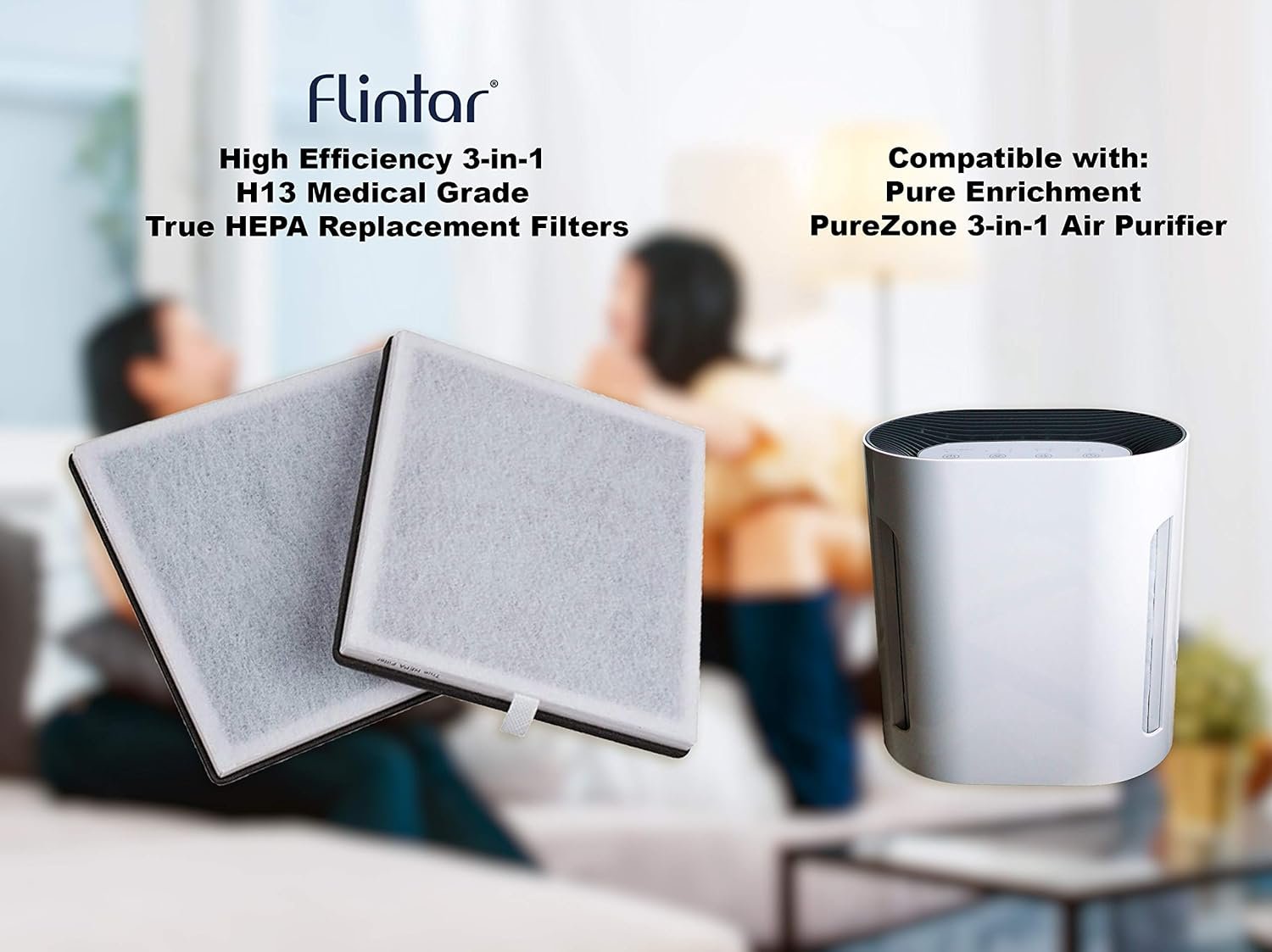 1747235878 flintar 3 in 1 h13 grade true hepa replacement filter compatible with pure enrichment purezone air purifier peairplg only not for kids bear any other brands 2 pack.jpg