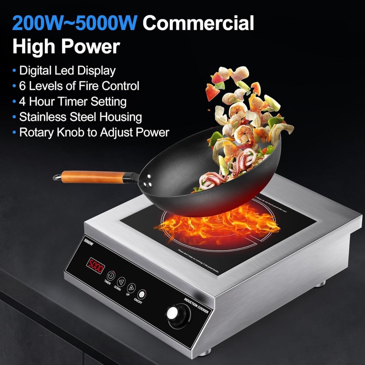 1747236381 vbgk commercial induction cooktop 5000w professional 220v hot plate with lcd touch knob control 4 hours timer 16 power levels auto shut off stove top with plug.jpg