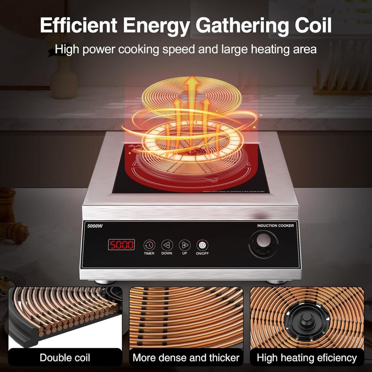 1747236386 vbgk commercial induction cooktop 5000w professional 220v hot plate with lcd touch knob control 4 hours timer 16 power levels auto shut off stove top with plug.jpg
