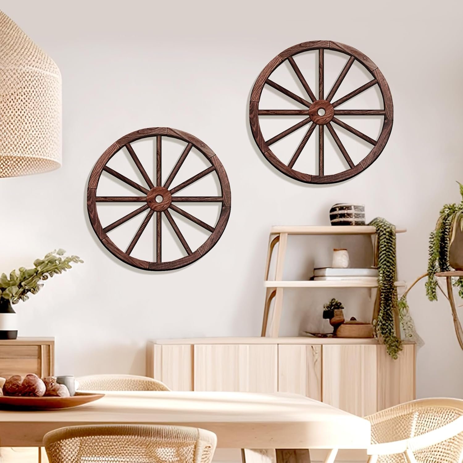 1747258142 oyefly 2 pcs wagon wheel decordecorative vintage wood garden wagon wheelvintage rustic wagon wheel brown 12 inch.jpg