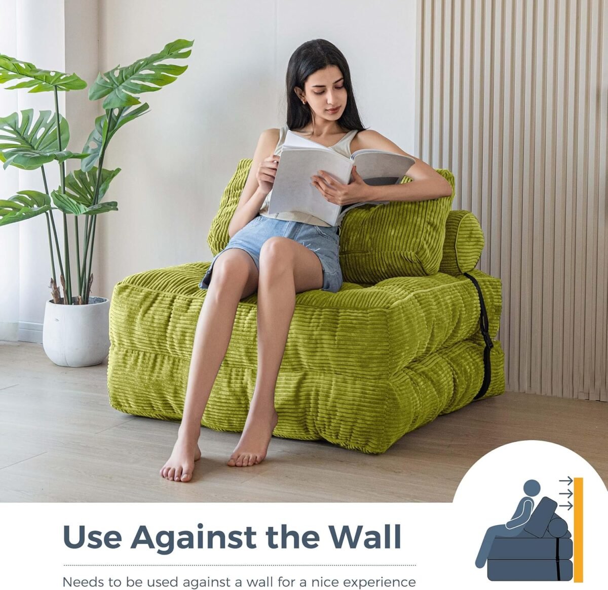1747265899 maxyoyo folding sofa bed convertible sleeper chair with pillow foldable matress portable fold out chair bed comfy floor sofa lounge for living room bedroom.jpg