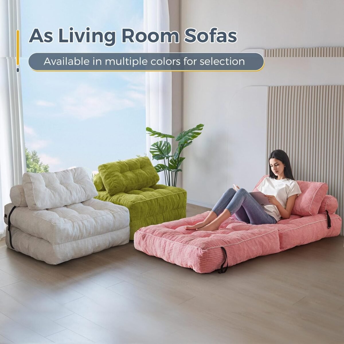 1747265901 maxyoyo folding sofa bed convertible sleeper chair with pillow foldable matress portable fold out chair bed comfy floor sofa lounge for living room bedroom.jpg