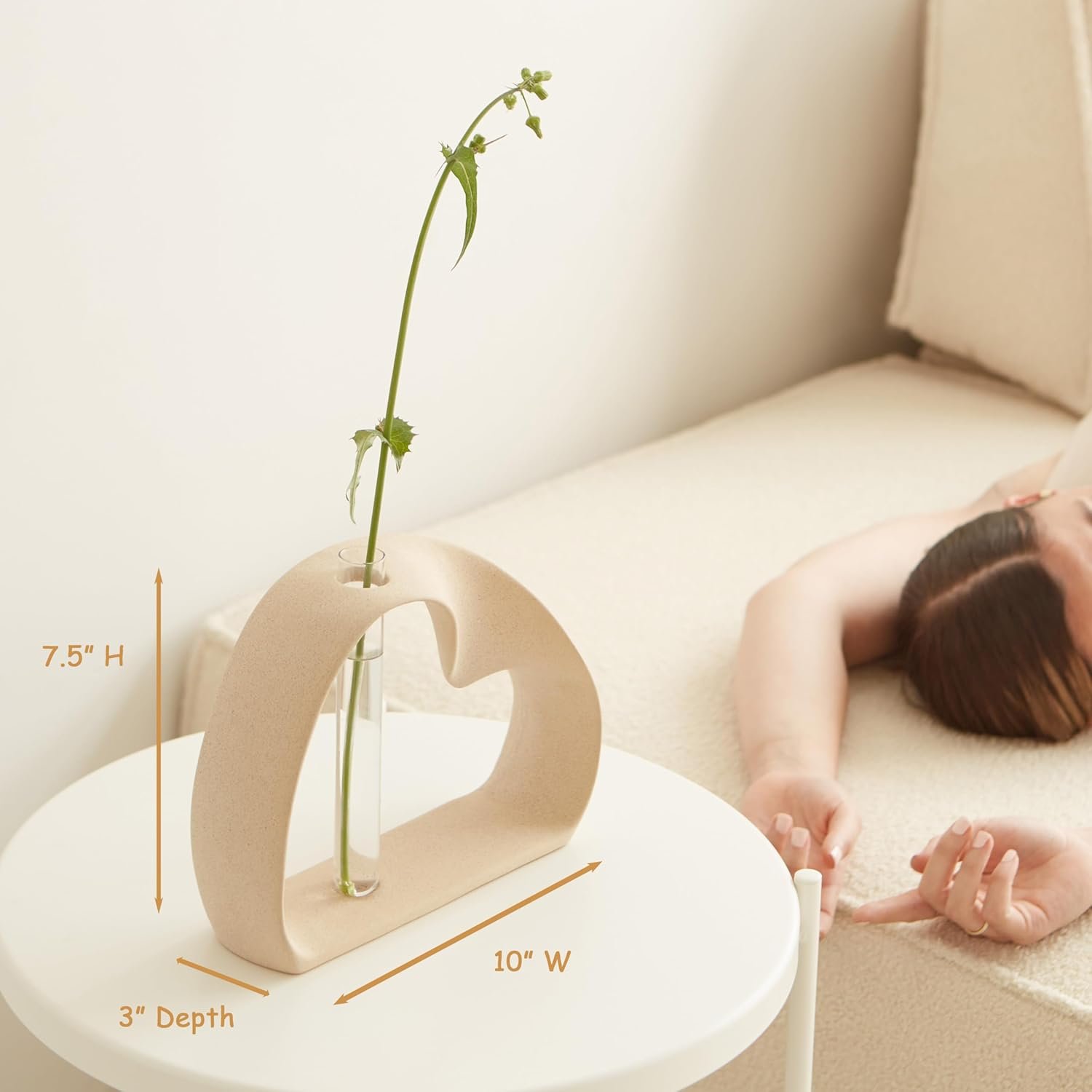 1747279969 ceramic vase for minimalist home decor boho pampas grass vase stem flower vase for coffee table office desk living room kitchen wedding modern vase for centerpiece table decoration.jpg