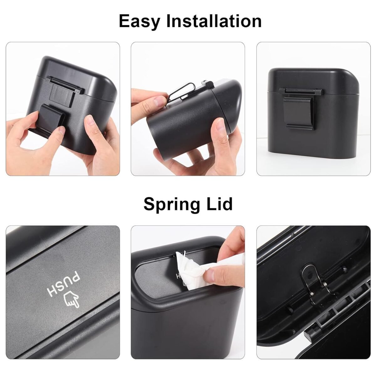 1747287185 2 packs mini car trash can bin with lid and 150pcs trash bagscar trash can bincar garbage trash can storage for front back seat accessories 2….jpg
