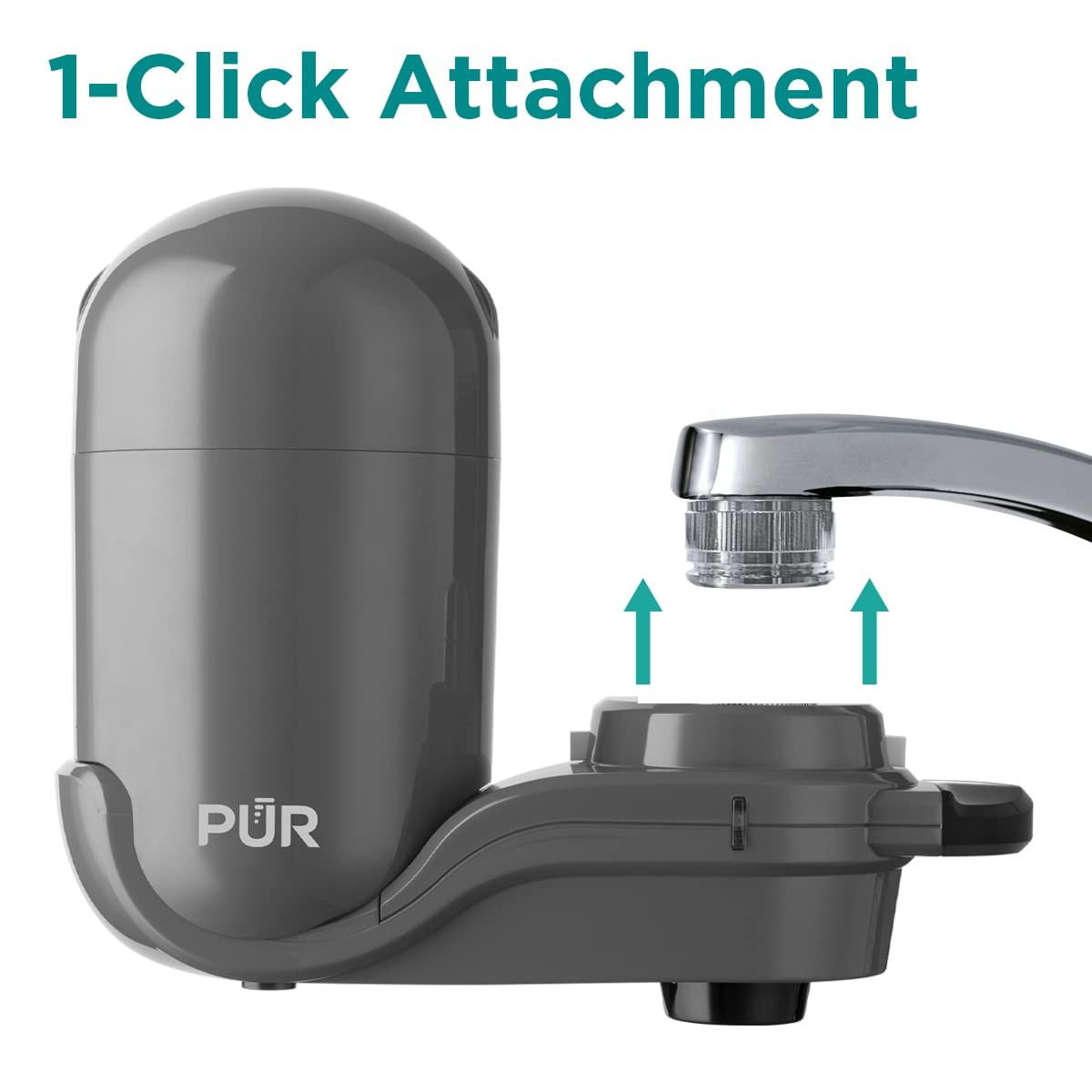 1747290510 pur plus vertical faucet mount water filtration system with 3 in 1 lead reducing filter for great tasting filtered tap water lasts 100 gallons fits most kitchen or bathroom faucets grey.jpg