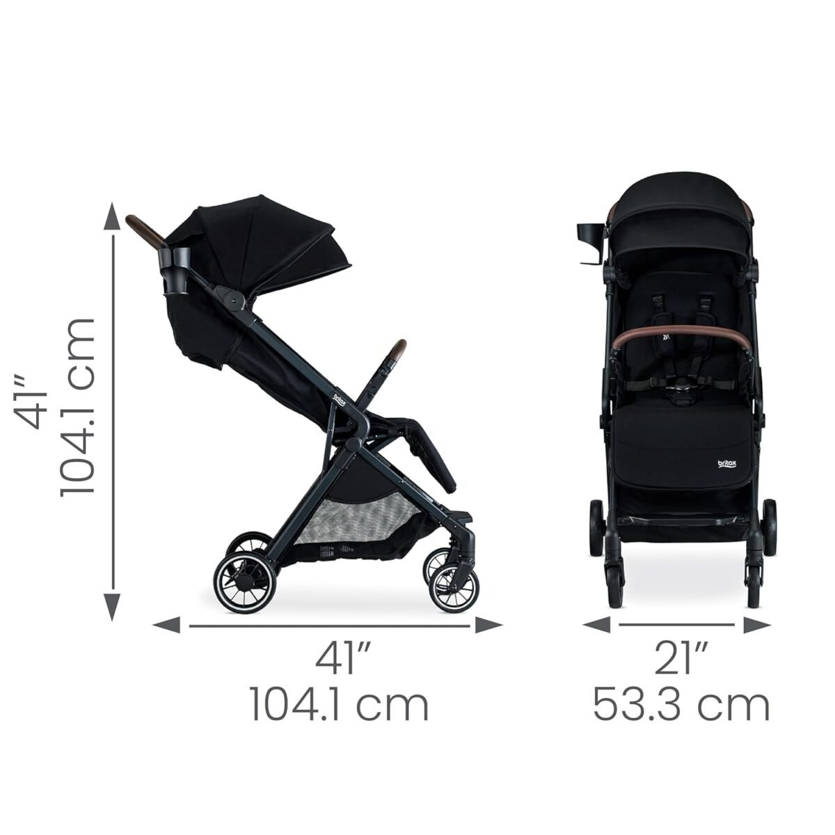 1747336813 britax juniper compact on the go stroller effortless fastpack system with one hand rapidfold portable lightweight for travel built in carry handle ventilating fabrics raven black.jpg