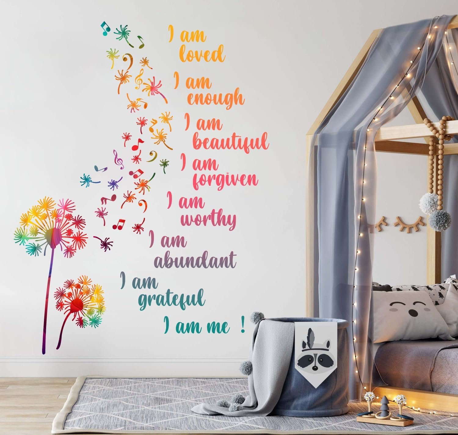 1747351216 colorful dandelion wall stickers motivational quote i am affirmation vinyl wall decals removable dandelion flying musical note diy wall art for kids bedroom office classroom decor.jpg