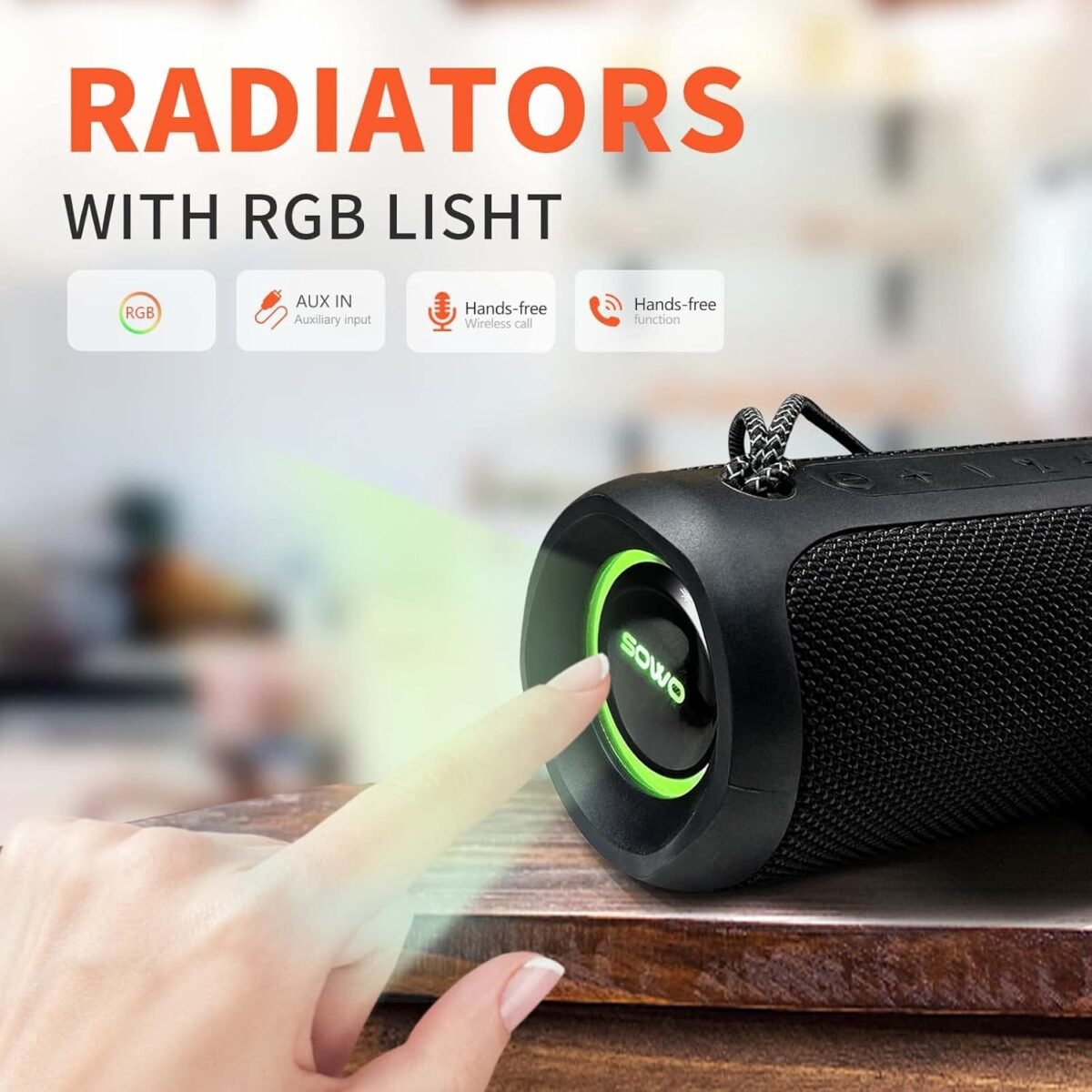 1747353476 wireless portable speakeripx7 waterproof bluetooth speaker 25w loud stereo sound bassboom technology tws pairing built in mic 16h playtime with lights for home outdoor black.jpg