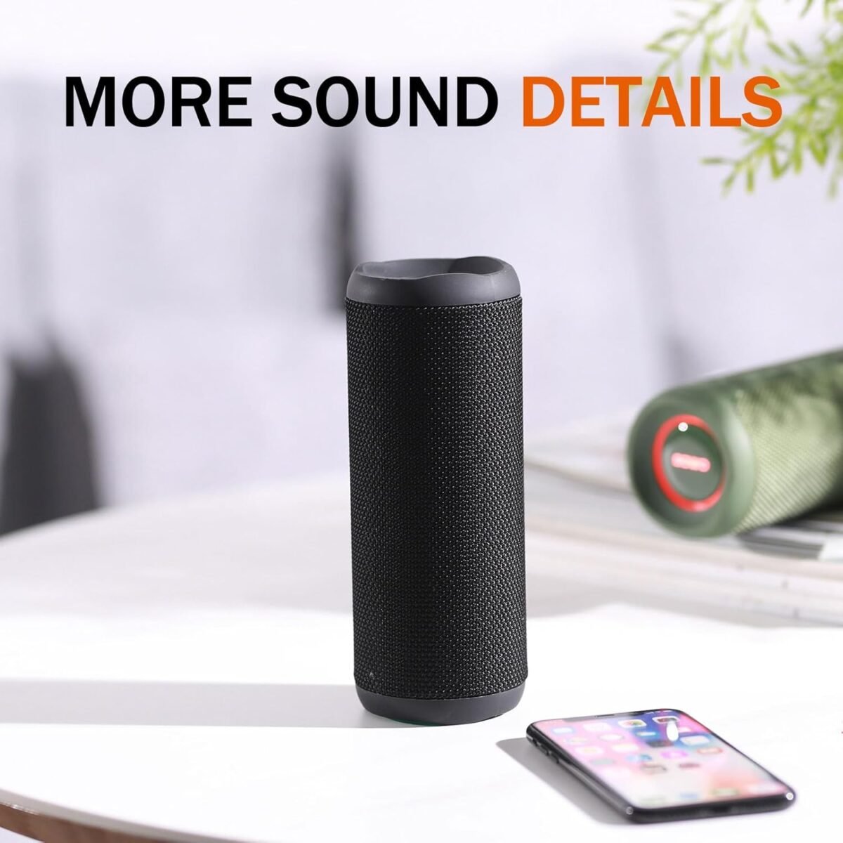 1747353478 wireless portable speakeripx7 waterproof bluetooth speaker 25w loud stereo sound bassboom technology tws pairing built in mic 16h playtime with lights for home outdoor black.jpg