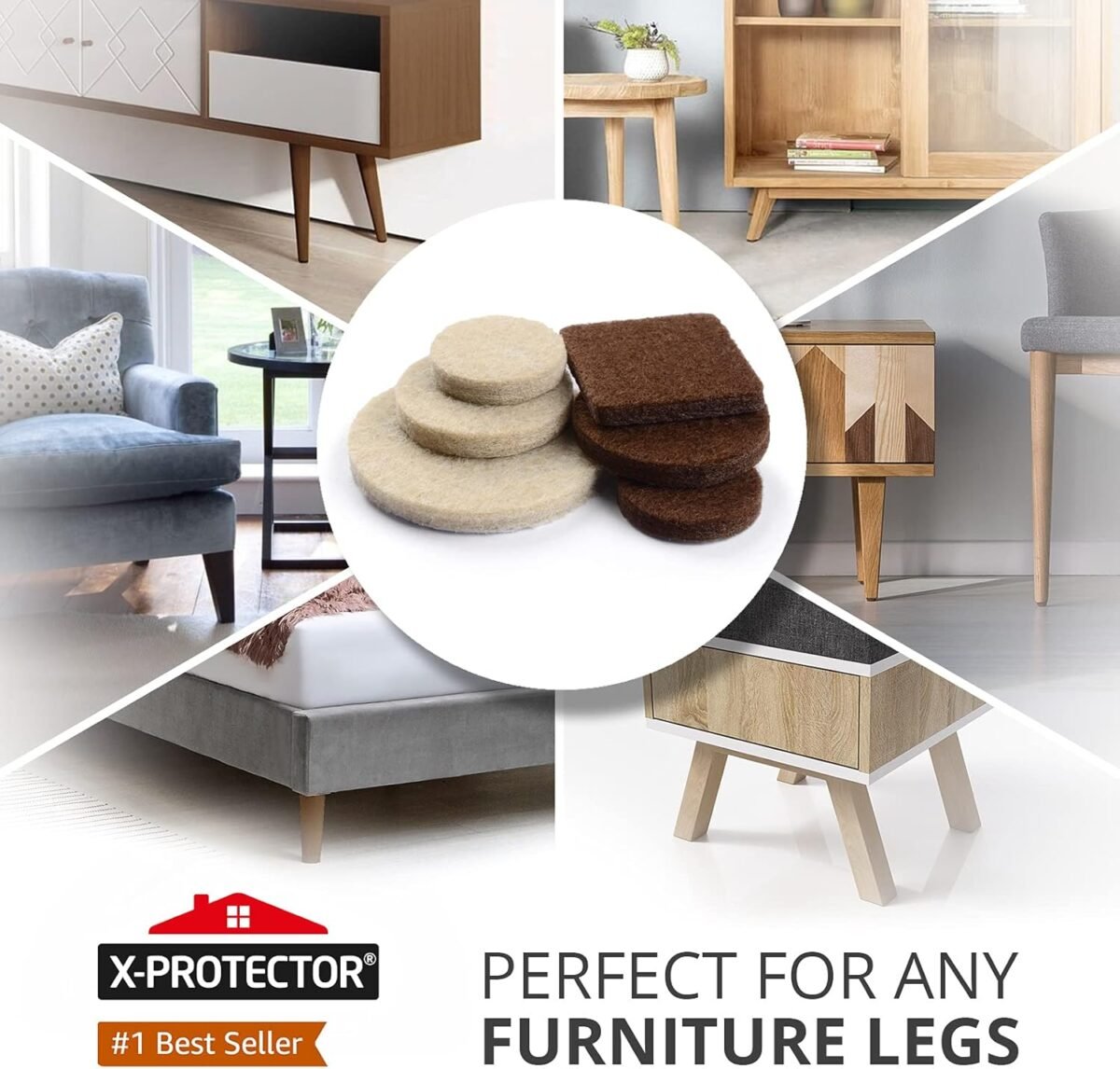 1747403471 felt furniture pads x protector 133 pcs premium furniture pads felt pads furniture feet best wood floor protectors protect your hardwood laminate flooring brown and beige.jpg