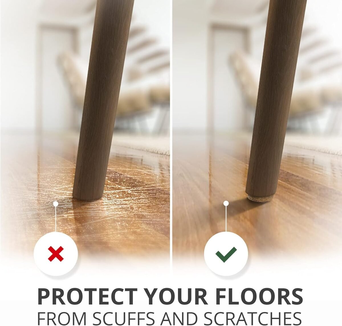 1747403474 felt furniture pads x protector 133 pcs premium furniture pads felt pads furniture feet best wood floor protectors protect your hardwood laminate flooring brown and beige.jpg