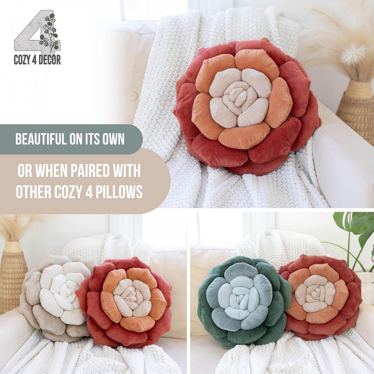 1747416477 succulent pillow in monochromatic colors velvet soft flower throw pillow flower shaped pillow for drawing room soft plush decorative home decor.jpg