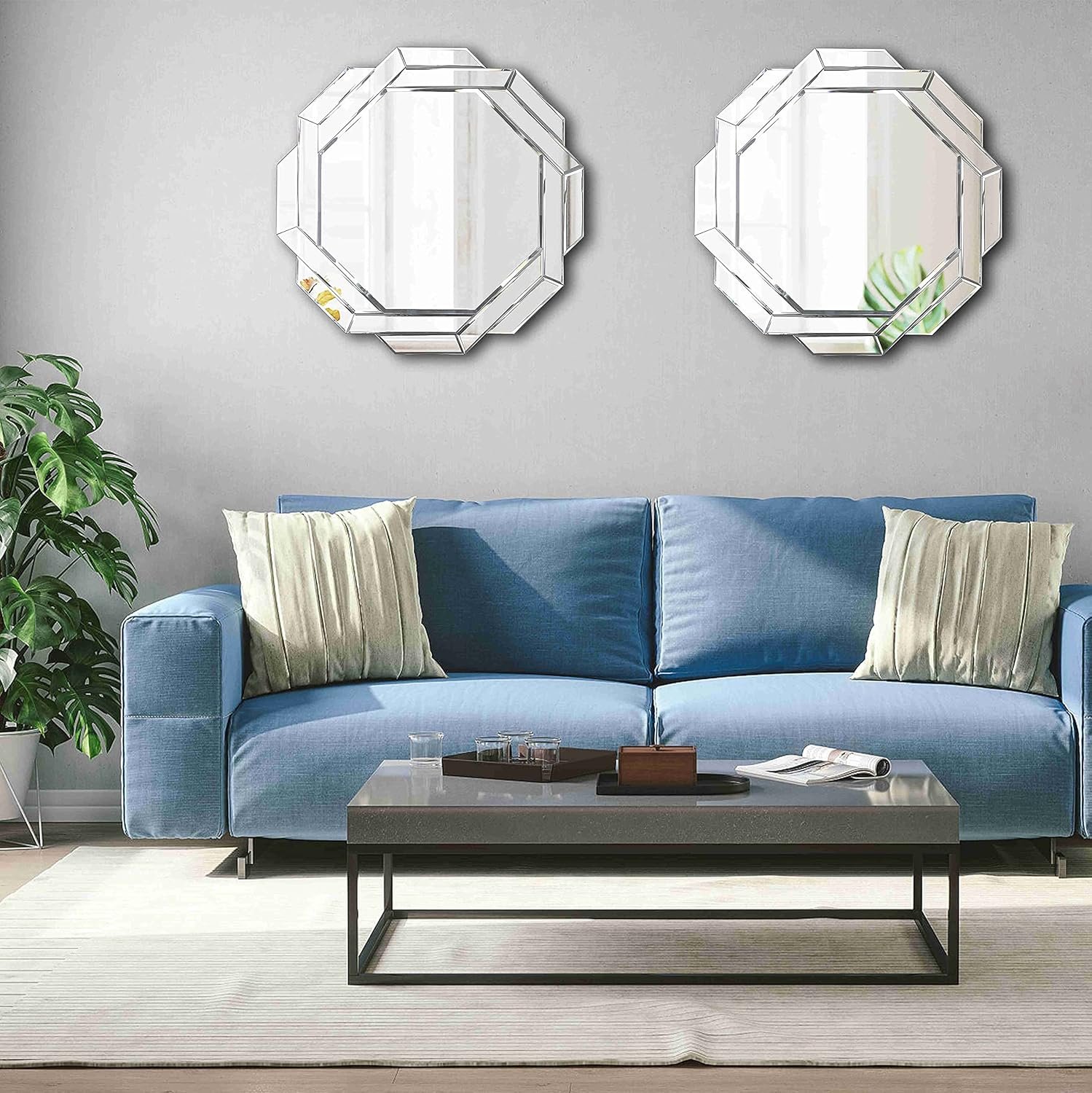 1747441222 hlartdecor helicoid frameless beveled decor silver polished mirror for wall decorating23.6x23.6inches.hfy hexagon decorative mirror.jpg