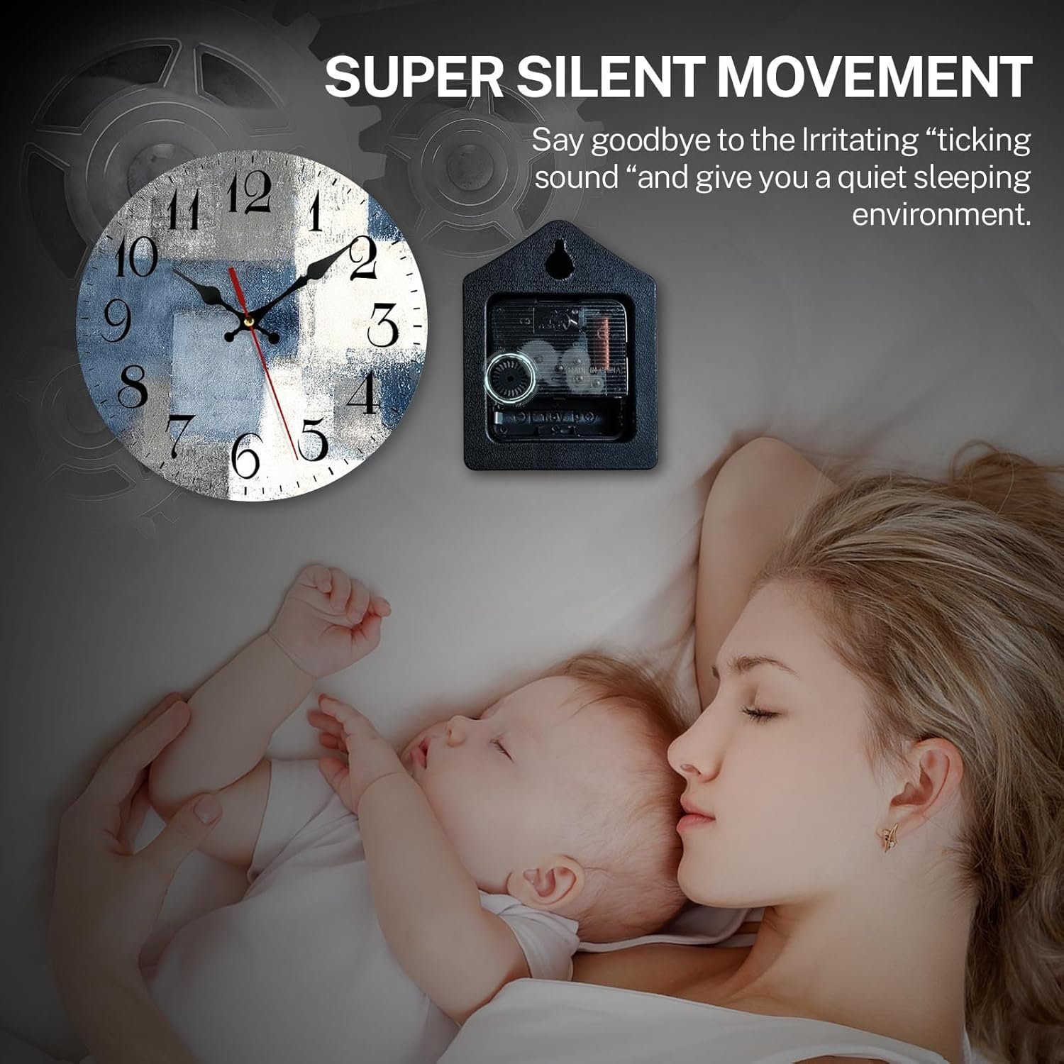 1747477021 artsocket wooden wall clock silent non ticking blue white grey abstract painting gray vintage round wall clocks decor for home kitchen living room office battery operated12 inch.jpg