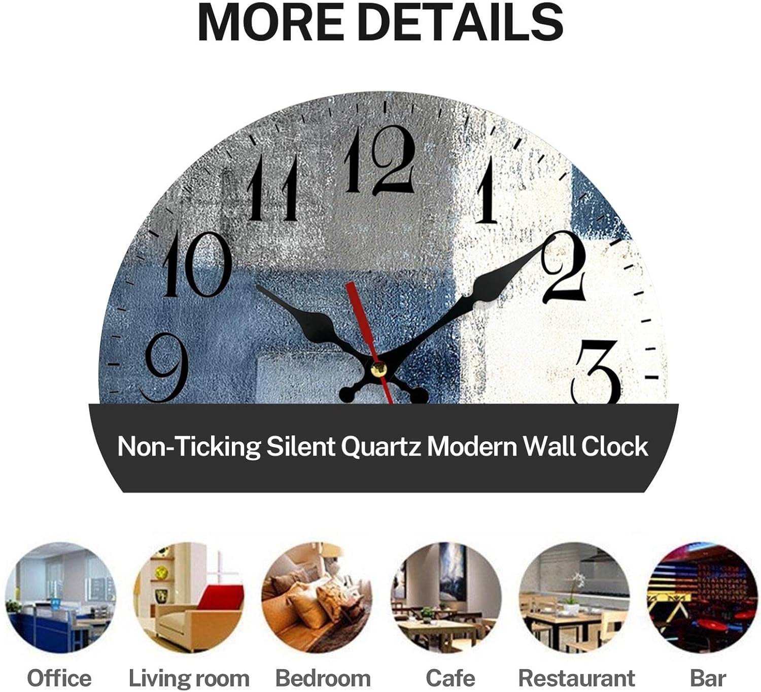 1747477024 artsocket wooden wall clock silent non ticking blue white grey abstract painting gray vintage round wall clocks decor for home kitchen living room office battery operated12 inch.jpg