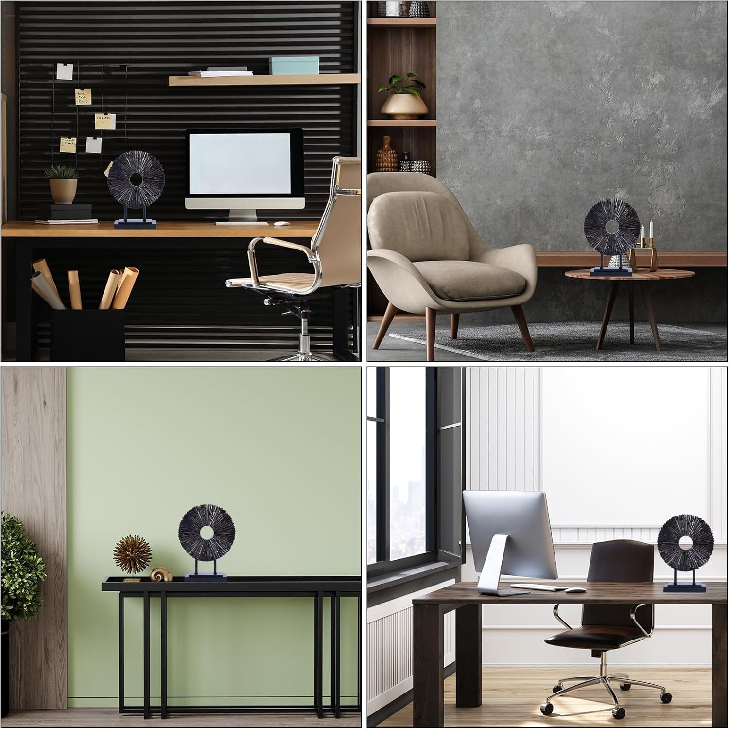 1747528807 minimalist round statue above cabinet decor kitchen modern decorative sculpture home decorations for living room coffee table office decor items center pieces decoration black.jpg