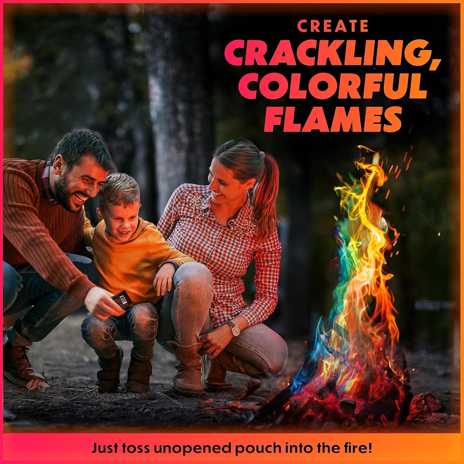 1747542681 magical flames fire color changing packets for fire pit indooroutdoor fireplace campfires bonfires 25 pack of flame color changing packets camping accessories.jpg