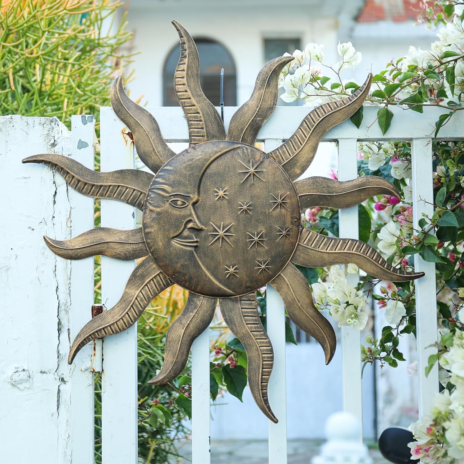 1747552874 vcuteka 27 sun metal wall art outdoor decor moon wall decoration metal wall sculpture hanging garden wall art wall sculpture for indoor outdoor patio fence decor gold.jpg