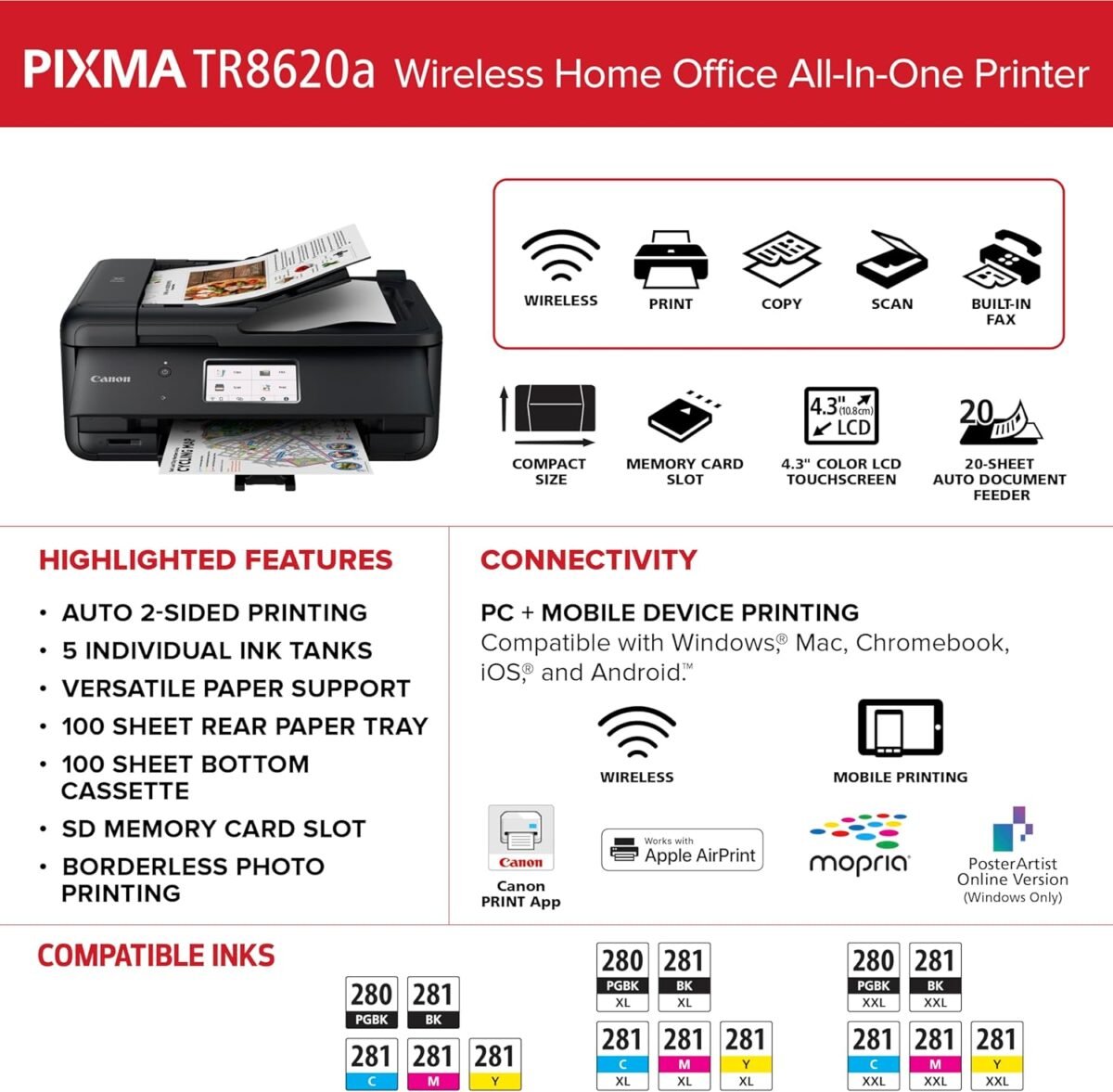 1747574373 canon pixma tr8620a all in one printer home officecopierscannerfaxauto document feeder photo document airprint r android black works with alexa.jpg
