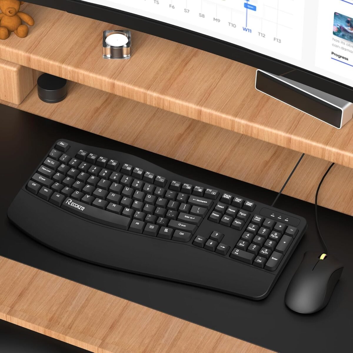 1747616121 ergonomic keyboard wired computer usb keyboard with wrist rest spill resistant wave keys for natural typing compatible with windowspclaptopblack.jpg
