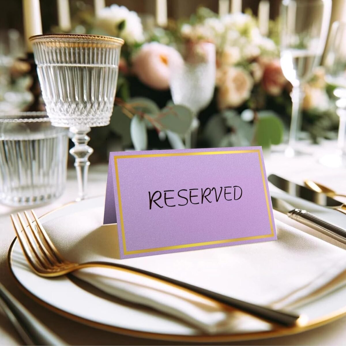 1747630981 100 pack metallic table cards place cards name cards for table setting 250g pearled table tents name tents avery place cards for wedding meeting party reserved seating sign purple.jpg