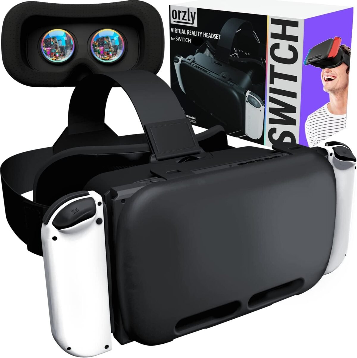 1747642496 orzly vr headset designed for nintendo switch switch oled console with adjustable lens for a virtual reality gaming experience and for labo vr black gift boxed edition.jpg