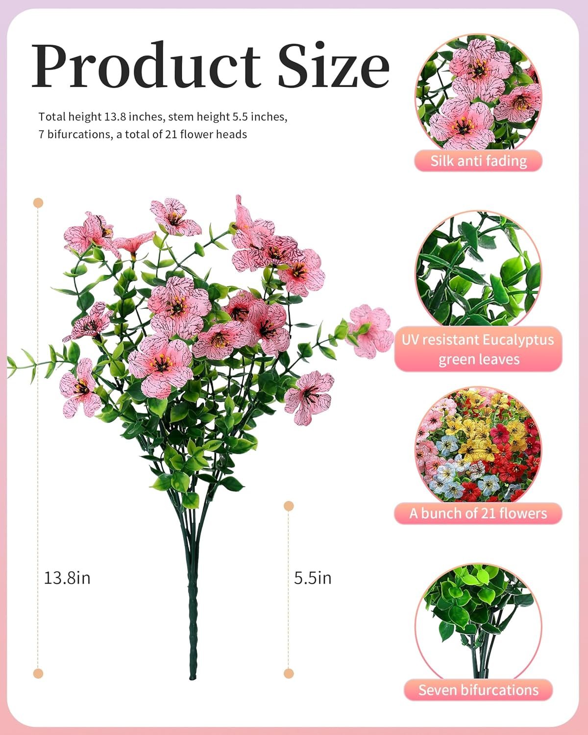 1747669078 faux flowers for outdoor planters 16 bundles uv resistant artificial fake eucalyptus plants outside spring summer yard decor realistic silk daisy used for patiofront porchpots decoration.jpg