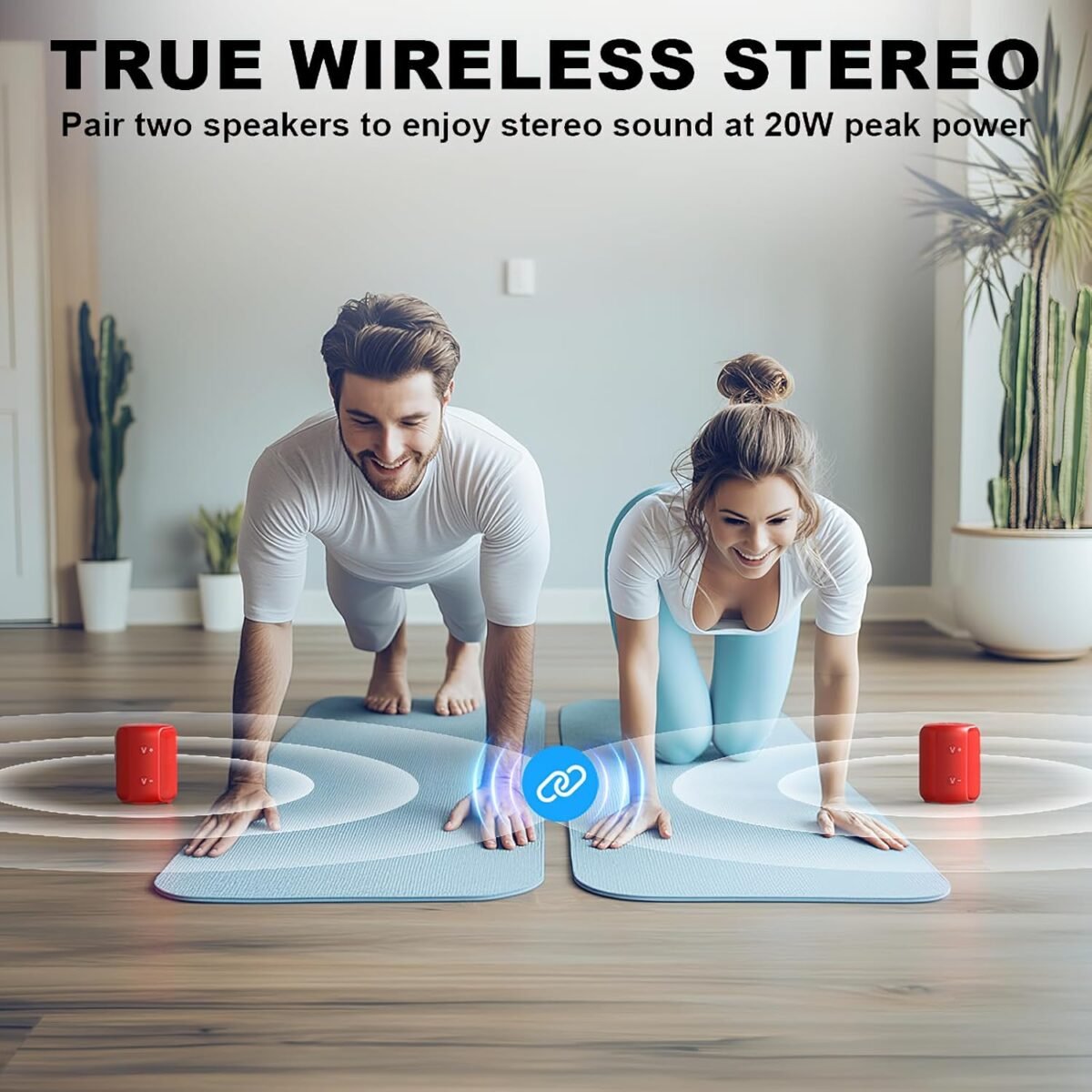 1747672744 bobtot portable speaker bluetooth ipx6 shower speaker waterproof 25h playing time loud and stereo sound with bass dual pairing for party camping travel red.jpg