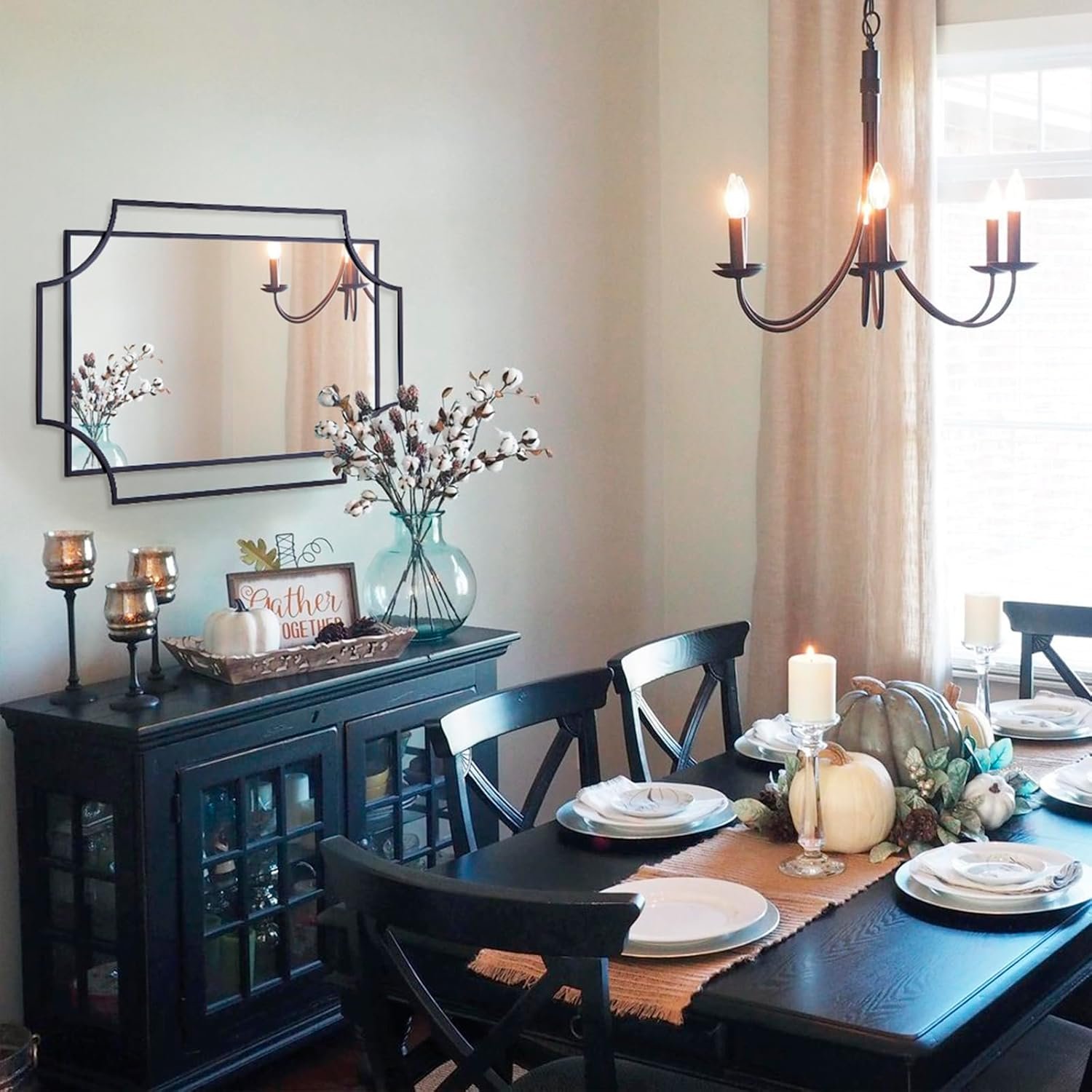 1747749373 black wall mirror for living room 36x24 black bathroom mirror with metal frame antique decorative mirror for living room entryway dining room decor.jpg