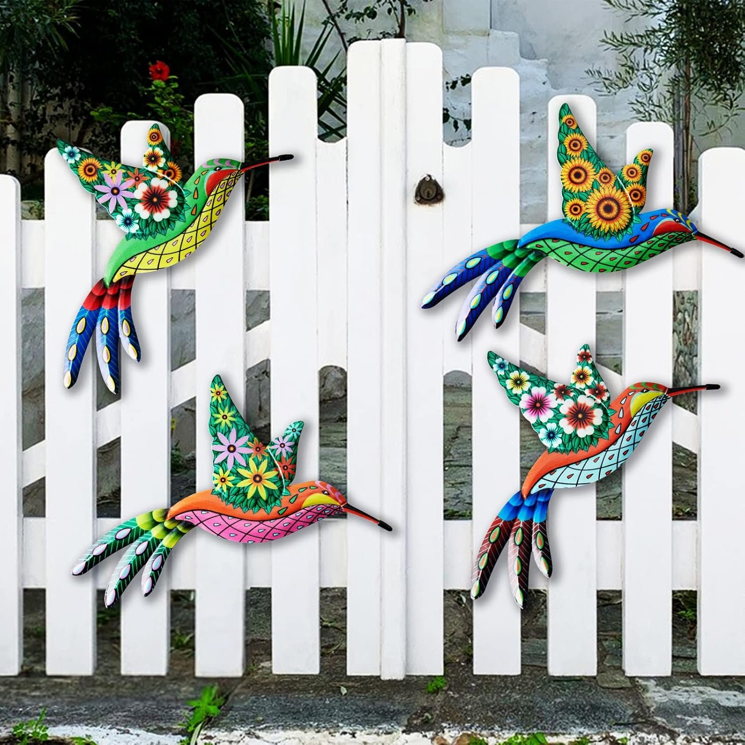 1747750172 4 pack metal hummingbird wall art iron 4d hummingbird outdoor wall sculpture garden fence hanging decor with colorful birds nails for patio living room bedroom.jpg