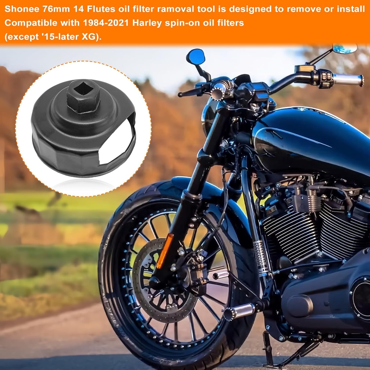 1747803698 oil filter wrench tool for harley oil filter cap removal tool socket for 1984 2021 harley davidson motorcycle oil change filters with 76 x 14 flutes except 15 later xg.jpg