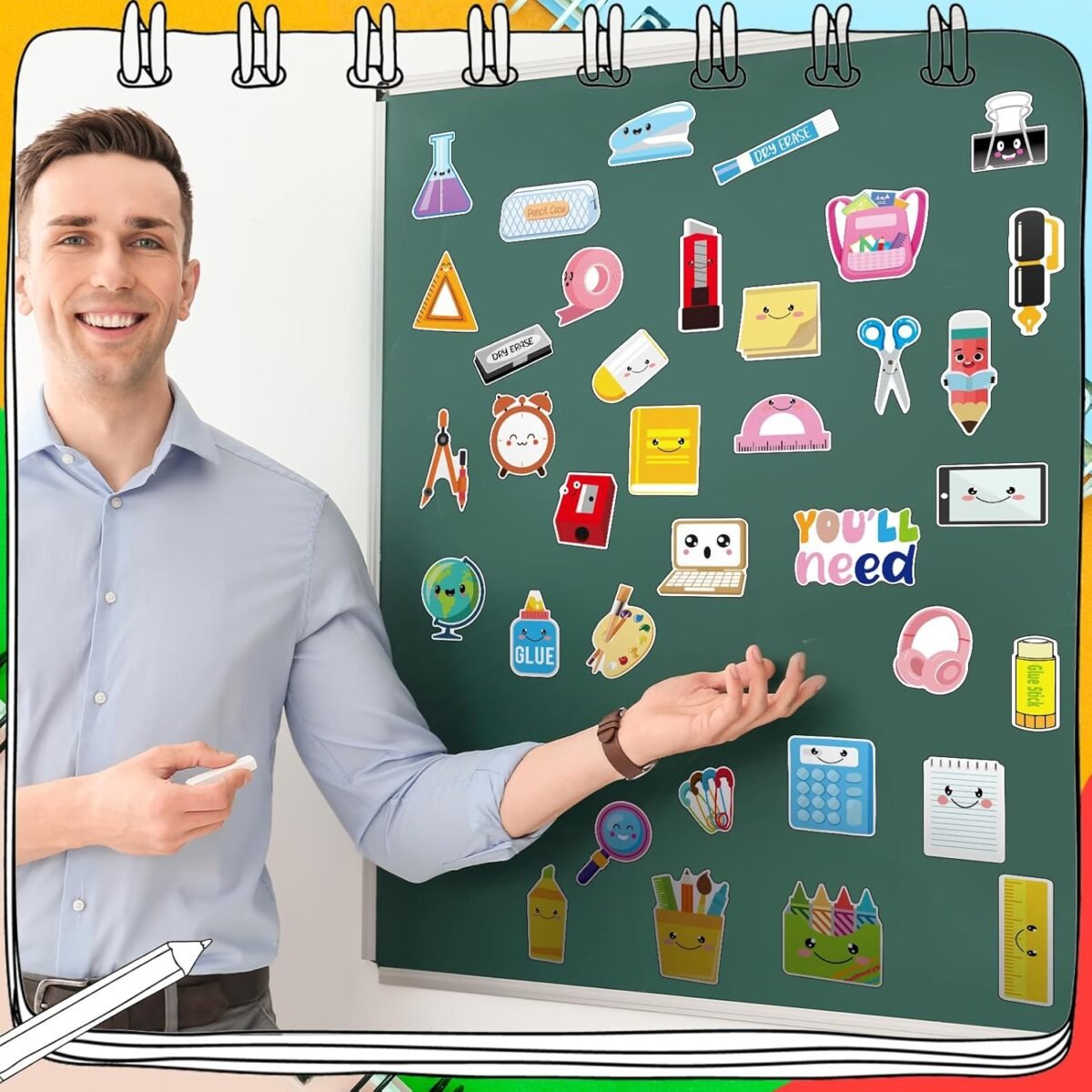 1747819115 36 pcs classroom youll need management magnets teacher educational colored magnets for whiteboard teacher elementary classroom management tools.jpg