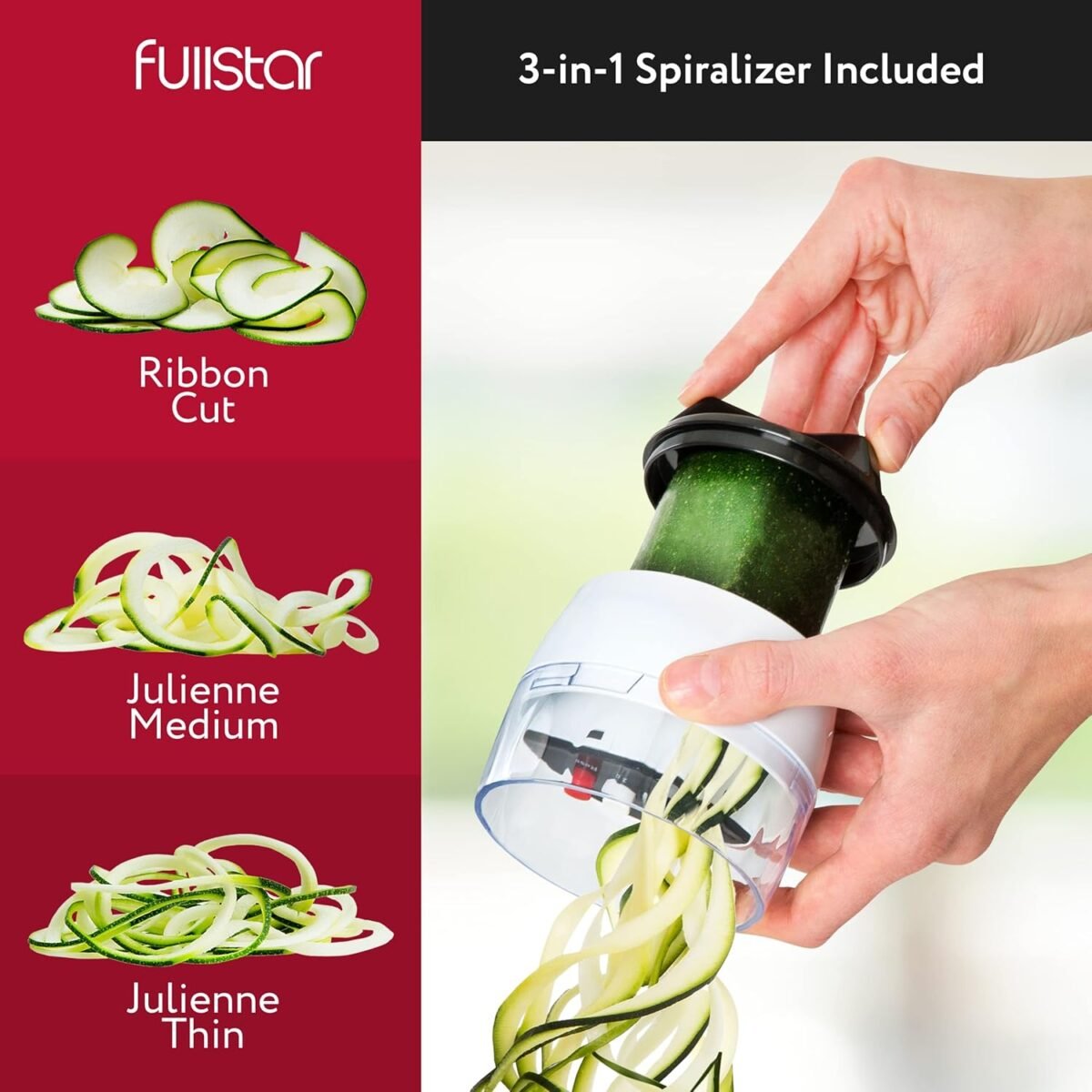 1747845302 fullstar all in 1 vegetable chopper and mandoline slicer for kitchen cheese grater french fry cutter cheese slicer bonus handheld spiralizer included 6 in 1 blackwhite.jpg