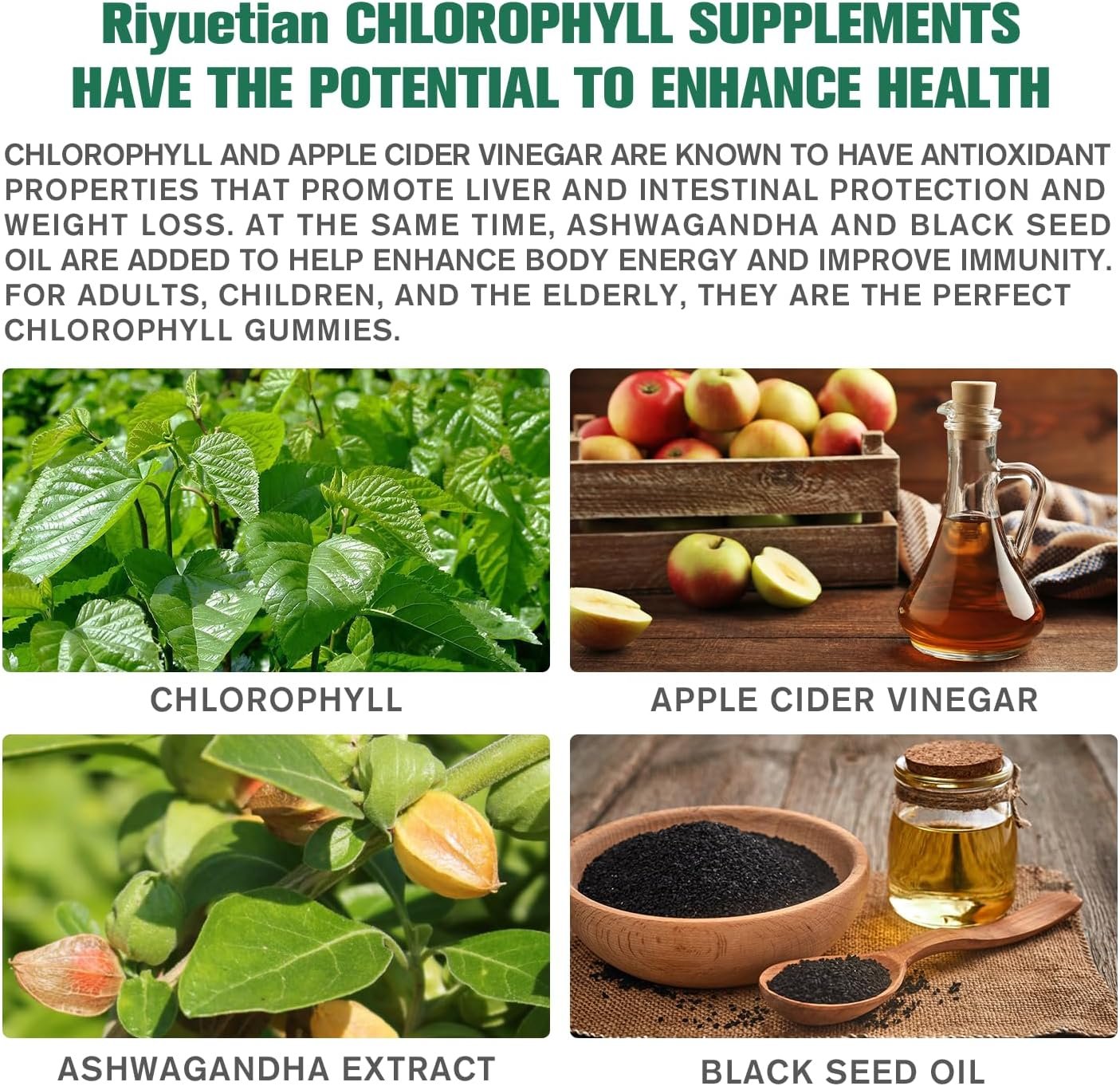 1747851529 sugar free chlorophyll gummies with unfiltered acv vitamin c、b12 energy boost immune digestion support natural deodorant skin care vegan non gmo 120 gummies.jpg