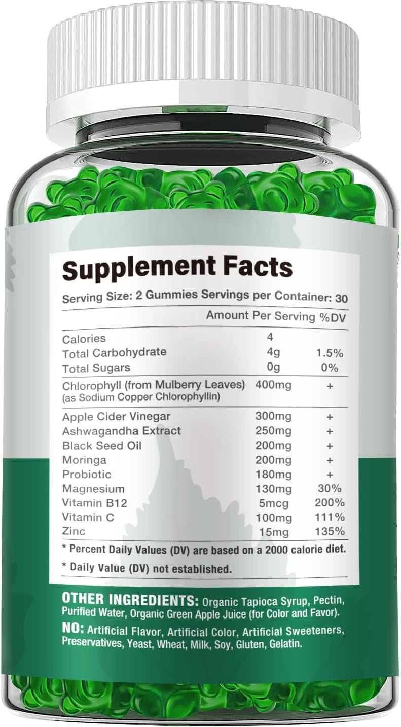 1747851531 sugar free chlorophyll gummies with unfiltered acv vitamin c、b12 energy boost immune digestion support natural deodorant skin care vegan non gmo 120 gummies.jpg