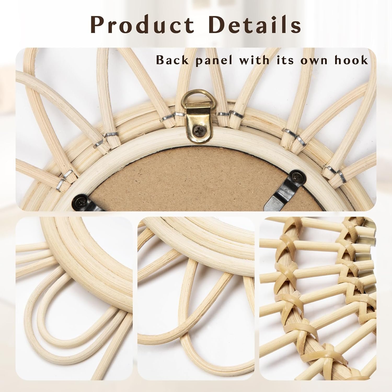 1747868510 briful beige wall mirrors decor set of 3 wooden round wall mirrors wall mounted sunburst mirrors hanging wall art for living room home indoor bedroom decor.jpg