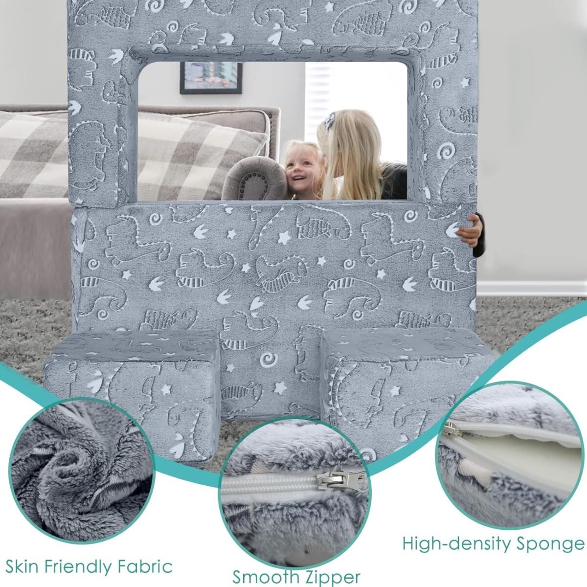 1747906874 memorecool glow in the dark modular dinosaur sofa for kids convertible toddler play couch furniture for small playroom grey.jpg