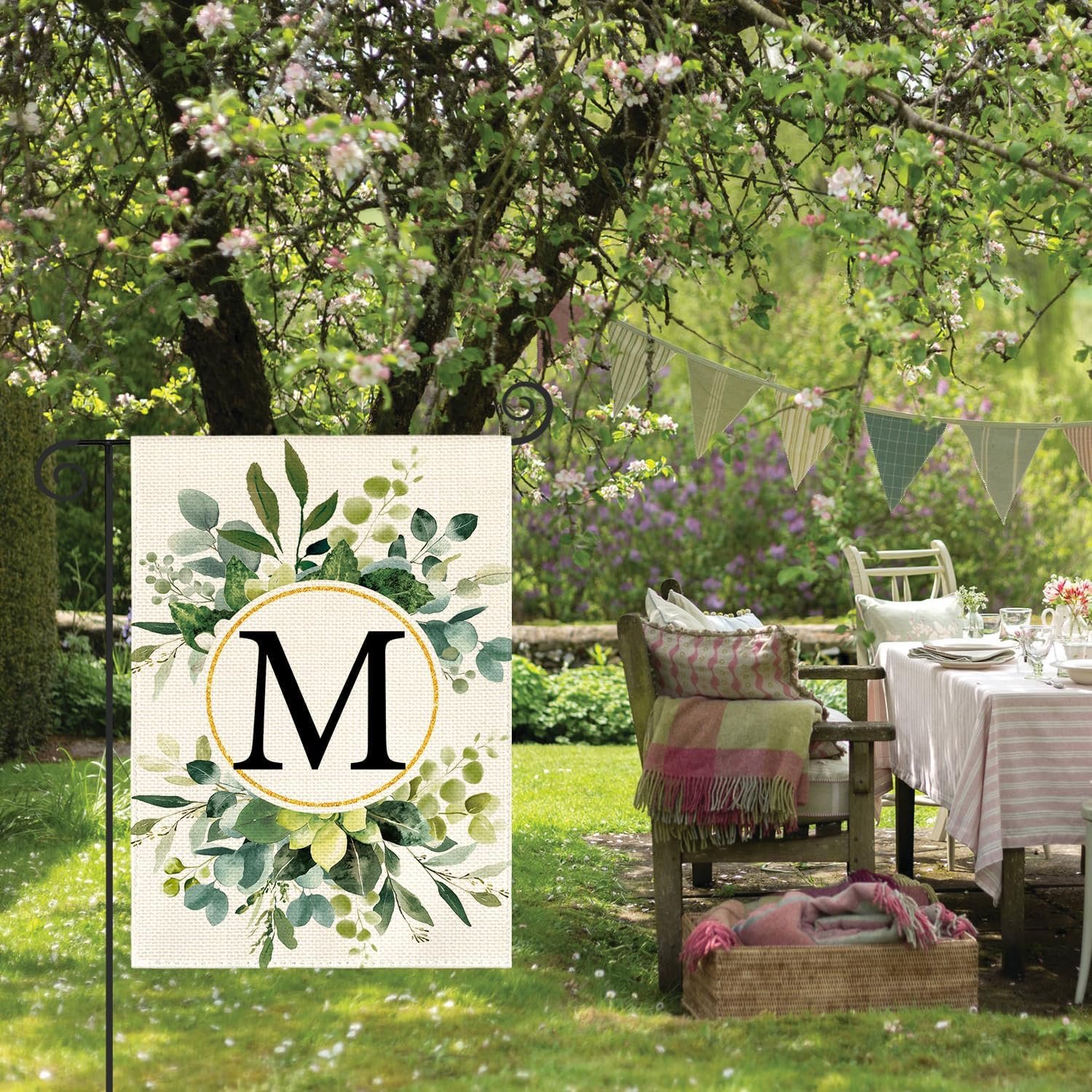 1747929211 avoin colorlife monogram letter m floral garden flag 12x18 inch double sided outside family last name initial yard outdoor decoration.jpg