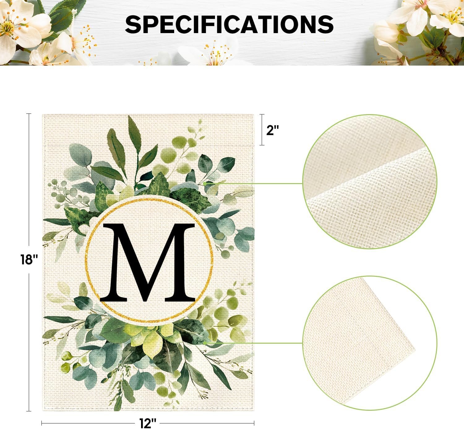 1747929212 avoin colorlife monogram letter m floral garden flag 12x18 inch double sided outside family last name initial yard outdoor decoration.jpg