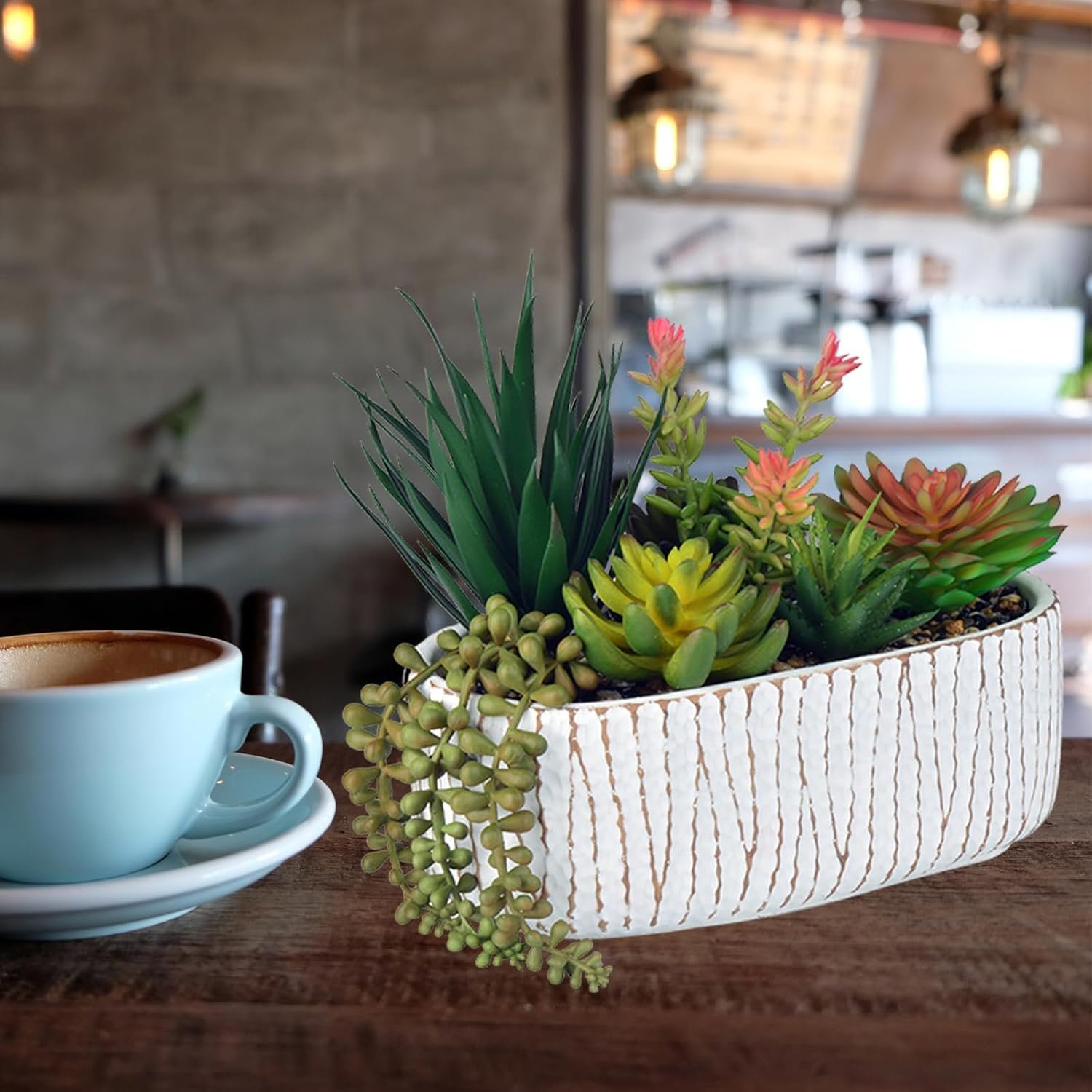 1747931350 fake house plants artificial 8.7 assorted faux succulents in pots for office desk decor and bathroom plants decor small shelf decor and cute fake plants for room kitchen.jpg