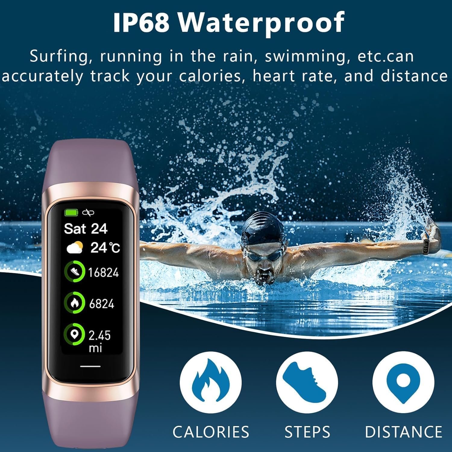 1747932490 fitness tracker with 247 heart rate blood oxygen sleep monitoractivity tracker with 1.1 amoled touch color screen multiple sport modes step counterip68 waterproof for women men wine red.jpg