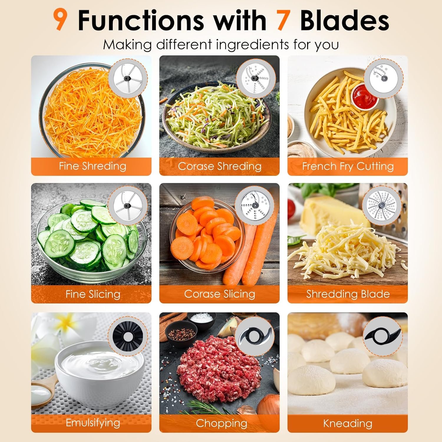 1747948108 davivy 16 cup food processor 6 cup 50oz glass blender filter combo – 10 in 1 multifunction 3.8l processor with 600w motor 2 speeds pulse vegetable chopper meat grinder for home use black.jpg