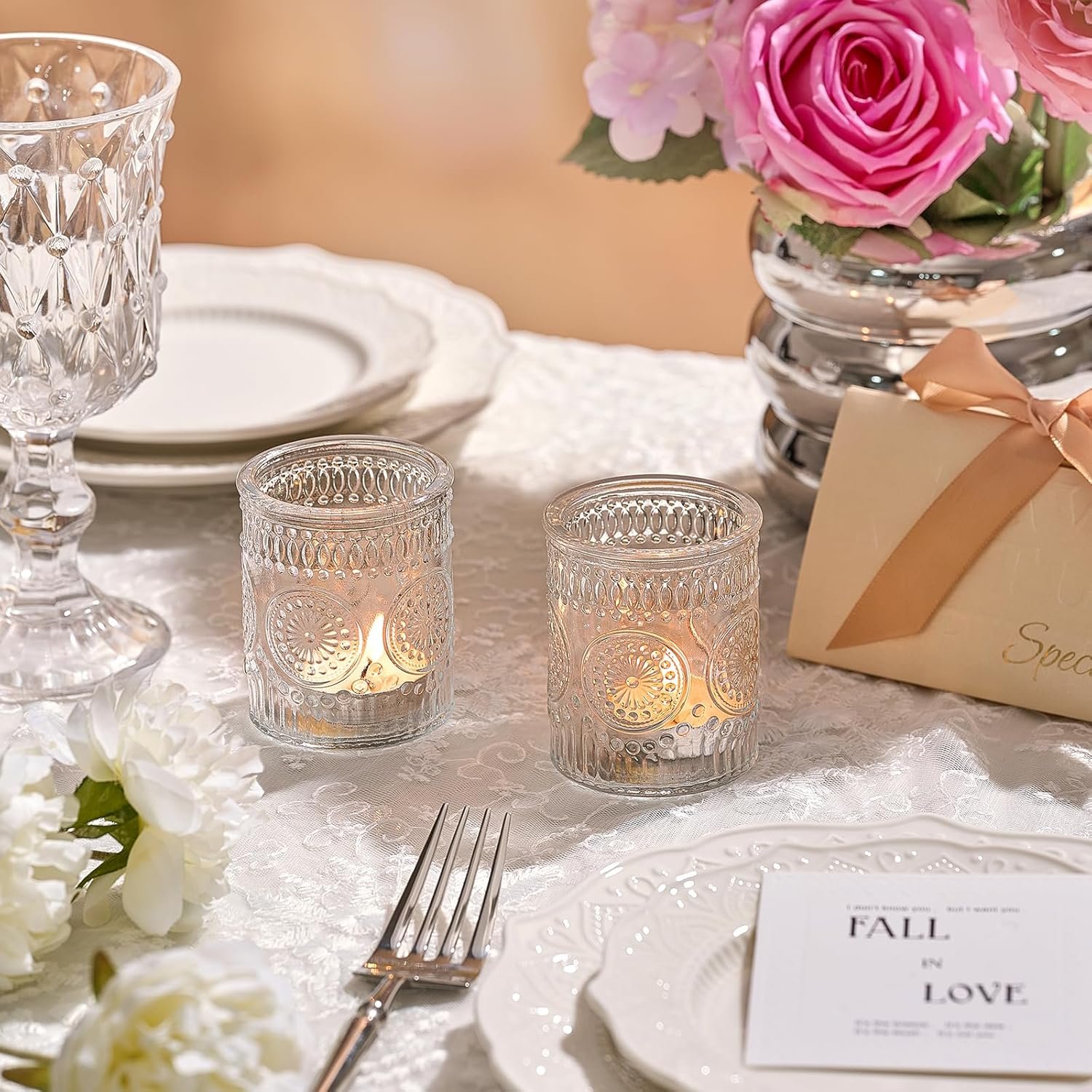 1747995669 30 pack clear glass votive candle holders vintage candle holder bulk tealight candle holders for table centerpieces home bridal shower birthday christmas thanksgiving party table decor.jpg