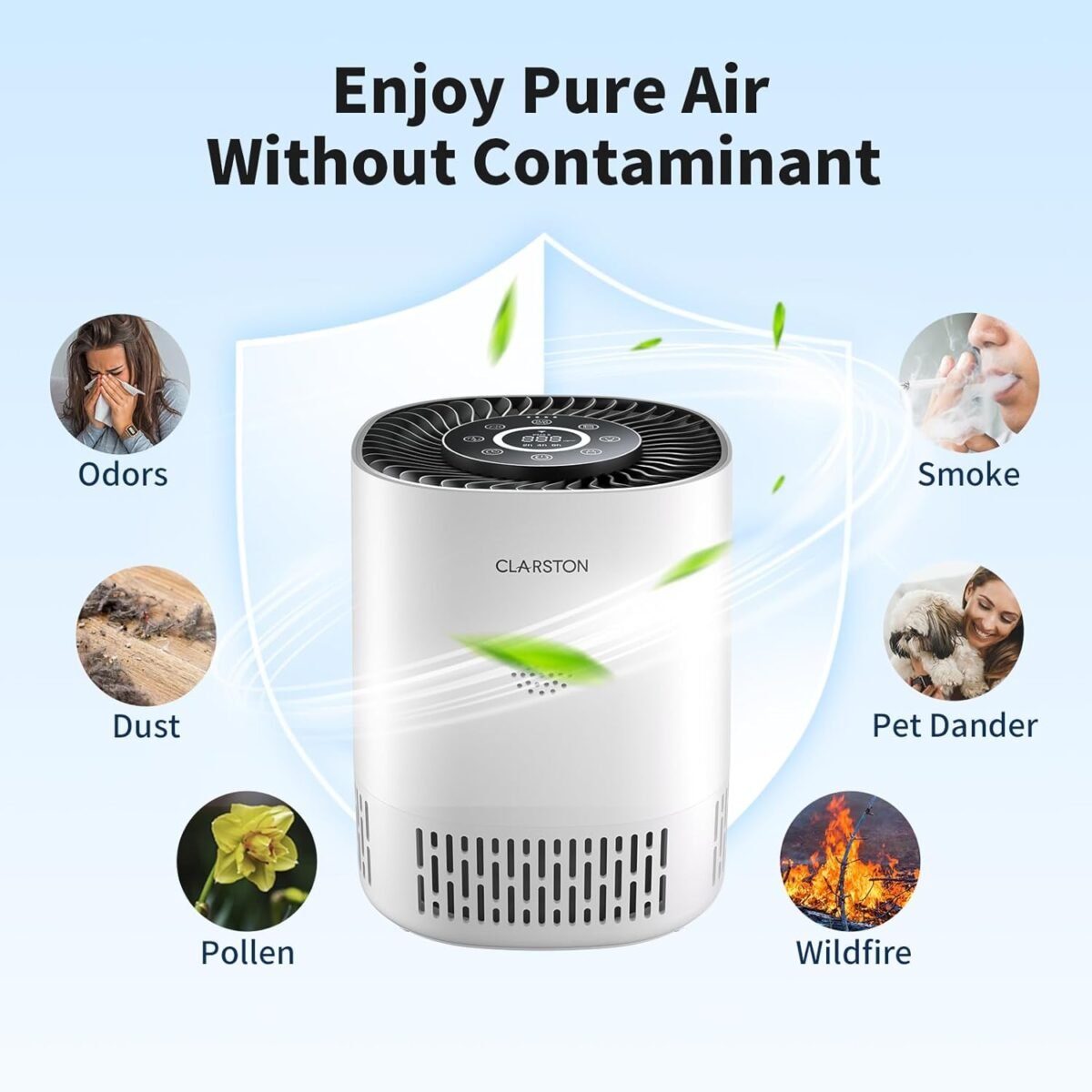 1748080686 air purifiers for home bedroom up to 650 ft² h13 true hepa air filter for pets dust odor pollutants 4 fan speeds auto mode pm2.5 monitor smart wifi control.jpg